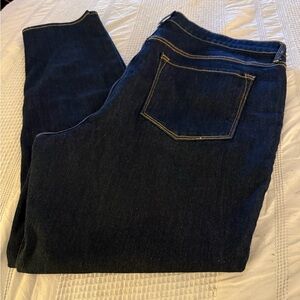 Old Navy Dark Indigo Wow Straight Jeans size 18